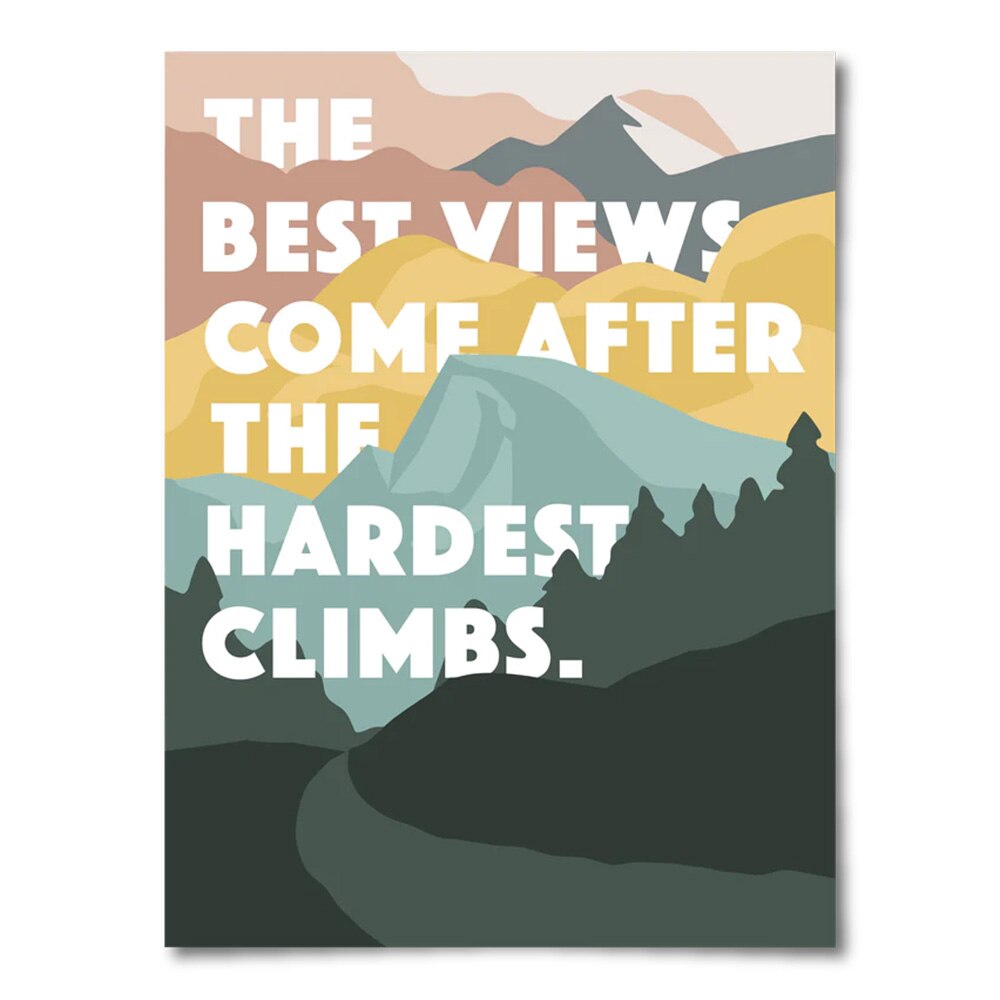 Landmark Project 12"x16" Poster Hardest Climb